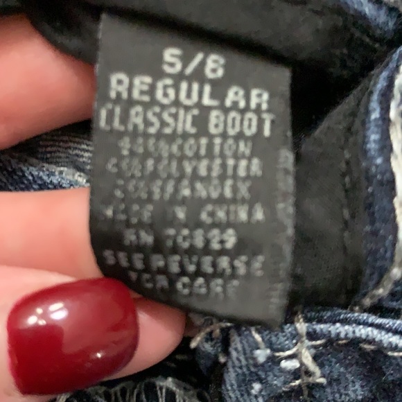 Firm Price- Premier by Rue 21 distressed boot cut medium wash denim jeans - Picture 12 of 17